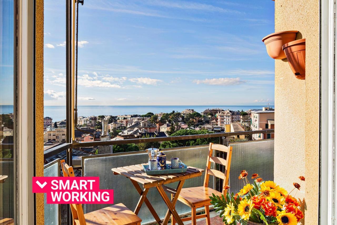 Homey Seaview Apartment By Wonderful Italy Генуа Екстериор снимка